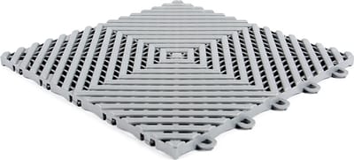 Rubbermagazijn - PVC tegel Lichtgrijs - 25 tegels - Per 2,25 m² - 30x30cm - Dikte 1,5 cm - garagevloer - vloer voor beurzen - showroomvloer