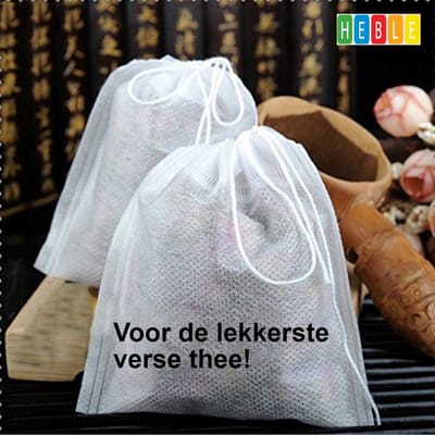 *** 150 Stuks Verse Theezakjes - 5x7cm - Losse Thee - Theefilters - Thee Filter Papier - Thee Maatschepje - Thee Maatlepel