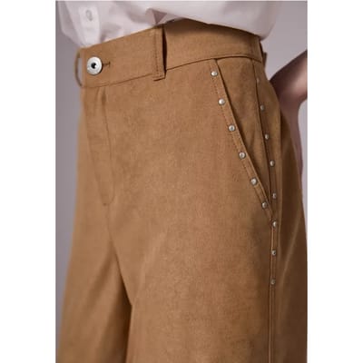 Straight Legs broek met klinknagels