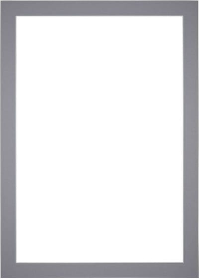 Passe-Partout Fotomaat 13x18 cm - Lijstmaat 21x30 cm - Grijs - Museumkarton - Fotolijst niet inbegrepen