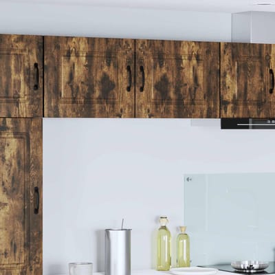 vidaXL - Vaatwasserpaneel - Kalmar - Rook - Eiken - 50 - x - 31 - x - 40 - cm - Bewerkt - hout