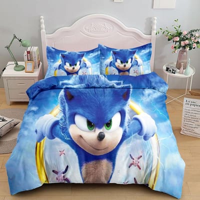 Anime Fairy Tails Kinder Beddengoed Set King Queen Double Full Twin Eenpersoons Maat egel Bedlinnen Set ru(150x210cm)