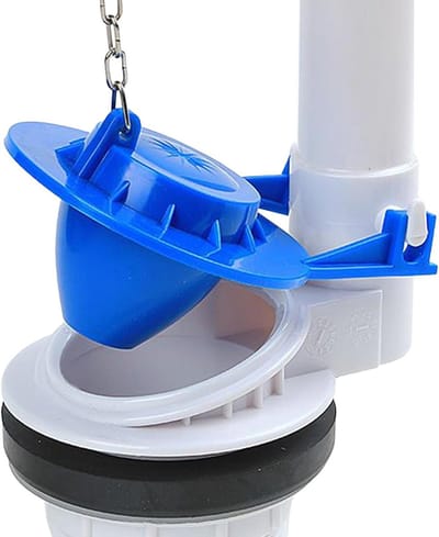 Toiletreservoirklep - Vervangklep Reservoir - Waterbesparing Toilet - Eenvoudige Montage - 5 cm Afsluitdop - Blauw