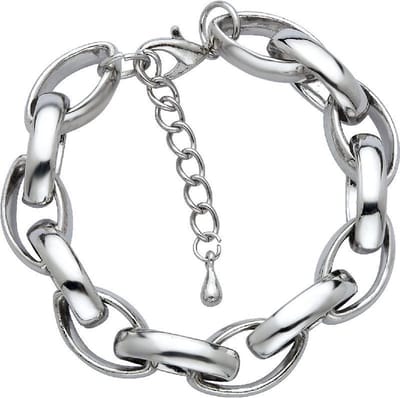Behave - Armband dames - zilverkleur - tijdloze stijl - 17-20,5 cm