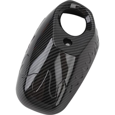 Motorfiets Uitlaatpijp Eindstuk Afwerking Dop Beschermer Koolstofvezel Stijl Beschermende Pijp Eindkap Cover black