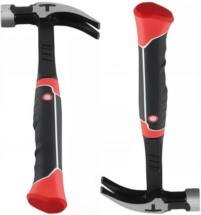 Solidchoice - 2 Stuks Klauwhamer 20oz voor Timmerlieden en Elektriciens