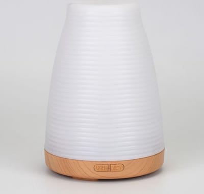 LED Kleurveranderende Geribbeld Hout Effect USB Aroma Diffuser