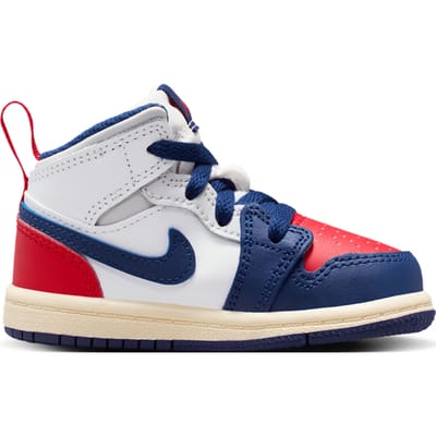 Jordan Aj1 Mid Babyschoenen - Wit - Maat 22 - Mesh/Synthetisch