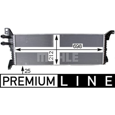 Lage-temperatuurRadiator, laadluchtRadiator MAHLE CIR 9 000P