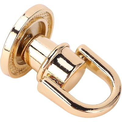 20 Pièces Rivet Anneau D Alliage de Zinc Fer Bouton Tête Boule Anneau D Rotatif Clou Vis pour Sac à Main or