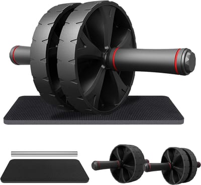 Professionele Buikspierroller met Kniekussen - Ab Wheel voor Thuistraining en Fitness