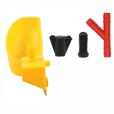 Dailygoods- Vogelwaterer Automatisch - Drinkbekers 10Pcs - Kwartel/duif - Kooi/hangdrinker - Veiligheidsplastic - Eenvoudige installatie - Drinkbak