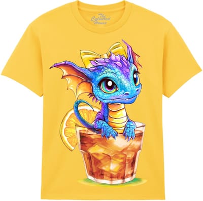 KIDS Draak Iced Tea Dragon The Coloured House KIDS T-shirt XL