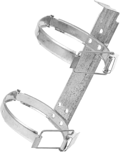 Brandblusser Beugel - Wandmontage Houder - Veiligheid Thuis - Stevig IJzeren Frame - 25x15cm - Zilver