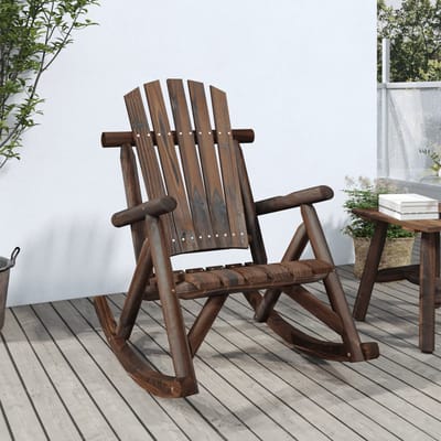 vidaXL - Tuinschommelstoel - 69x96x101 - cm - massief - vurenhout