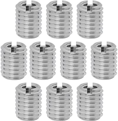Dailygoods- Schroefdraadbus 10 Stuks - Roestvrij Staal - M8/M6 - Hoogwaardige Kwaliteit - Duurzaam - Nauwkeurige Afwerking - Lengte 15 mm - Schroefdraadinzet