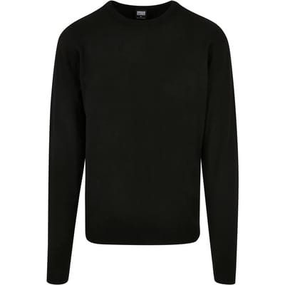 Urban Classics - Eco Mix Sweater/trui - S - Zwart