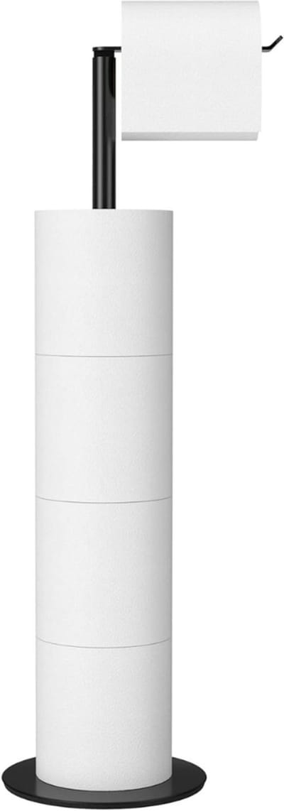 NBAP® Toiletbutler - Toiletrolhouder Staand - Zwart