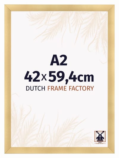 Fotolijst A2 42x59,4 cm - MDF - Goud Mat - Praag