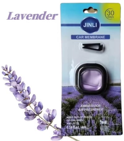 TLVX Autoparfum Lavendel Geur 4ML / Design Luchtverfrisser / Met Handige Ventilatie Clip / Frisse Bloemen Geur / New Car Parfum / Lange werking / Fris interieur / Lekker Auto Luchtje / Car Diffuser / Air Freshener / Uniseks geur