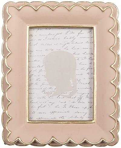 Clayre & Eef Fotolijst 6x9 cm Roze Kunststof