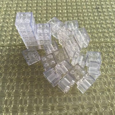20 stuks Transparante Heldere Baksteen 2x2 Bouwsteen MOC Onderdelen Speelgoed Ideaal Voor Kinderen ZELF DOEN Huis Waterval Werkt Met 3001 3003 transparant