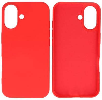 Fashion Backcover Telefoonhoesje - Color Hoesje - Geschikt voor iPhone 16 Plus - Rood