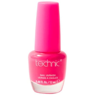Technic Nail Polish Party Brights Flamingo Bright Neon Pink 12 ml