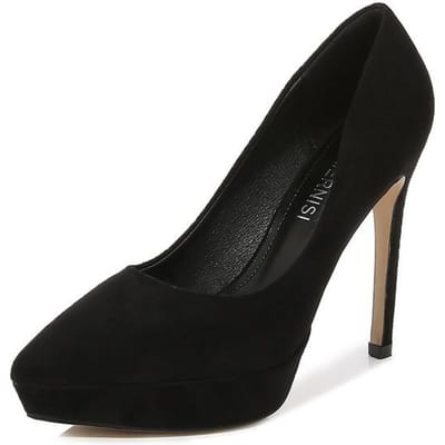 Dames 12cm Hoge Hakken Scarpin Valentijn 2 2,5cm Plateauhakken Pumps Dames Puntige Neus Hakken Groen Flock Plus Size Promschoenen 39