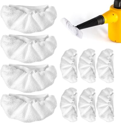 Herbruikbare stoomdweilpads - 10 stuks microvezeldoeken voor stoomreiniger, accessoires voor vloer- en wandreiniging, wasbare stoomopzetstukken