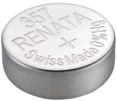 Renata 357 - SR44W - SR1154W - zilveroxide knoopcel - horlogebatterij - 2 (twee) stuks