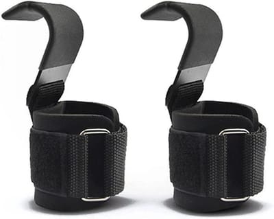 Zware gewichthefhaak - Pull-up polsbanden - Powerlifting Deadlift-banden - Gevoerde gewichthefgrepen - Ideale fitnesshandschoenen - Gewichthefhaakhanden - Polsbanden met gripondersteuning - Haak Deadlift-grepen - Gewichthefhaakgrepen voor mannen en v