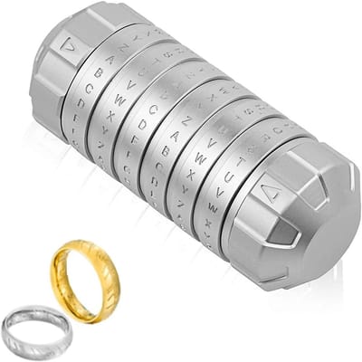 Geheime Cryptex Puzzeldoos met Verstelbaar Wachtwoord voor Sieraden en Cadeaus