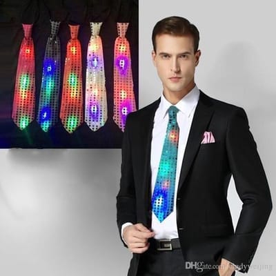 LED Stropdas Goud/Geel