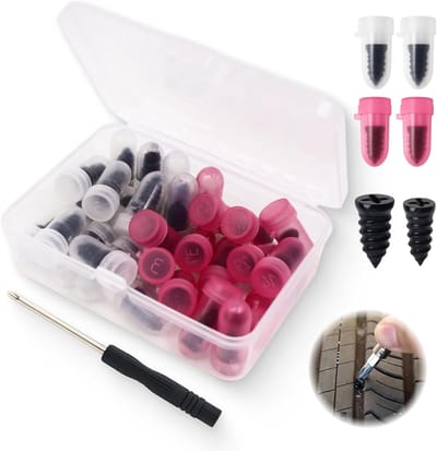 30 stuks vacuümbanden, tubeless reparatieset en bandenreparatieset auto met schroevendraaier, duurzame rubberen spijkers voor autobanden, reparatieset, motorbanden en alle tubeless banden