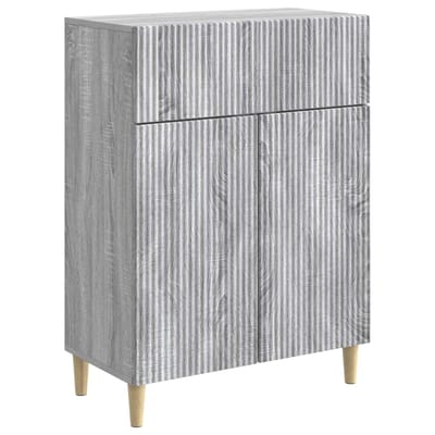 vidaXL - Dressoir - met - lade - Grijs - sonoma - 66 - x - 34,5 - x - 90 - cm - Bewerkt - hout