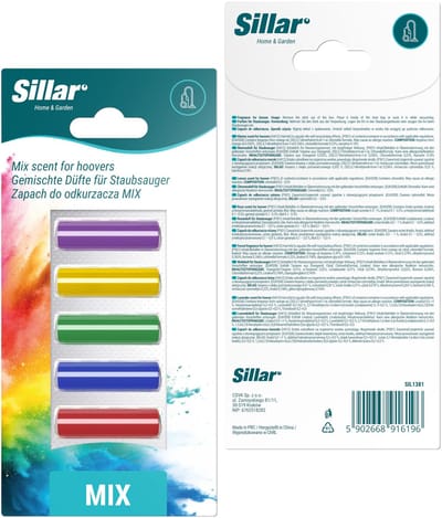 Silar geurstaafjes voor stofzuiger - stofzuigerverfrisser - geur voor in de stofzuiger - mix van geuren - 5 stuks