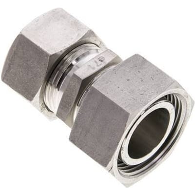 22L & 28L RVS Rechte Snijringkoppeling Draaidoorvoer 160bar ISO 8434-1