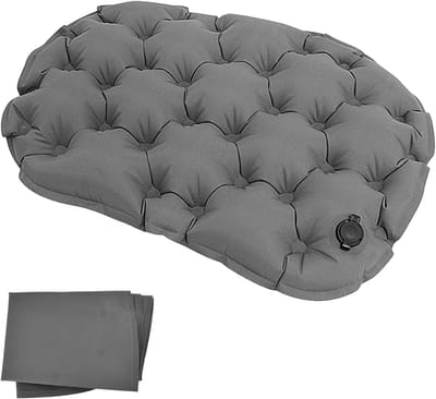 Draagbaar Opblaasbaar Zitkussen voor Kamperen en Reizen - Waterdicht, Lichtgewicht en Comfortabel 36 x 28 cm