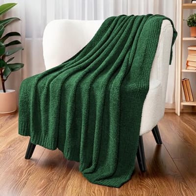 Zachte Pluche Plaid Deken – Fleece Gooien voor Sofa, Bank en Bed (50x60 inch)