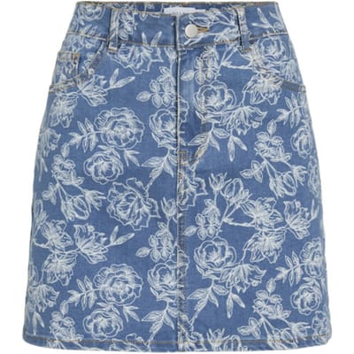 VILA - VICHIA HW MINI FLOWER SKIRT - Dames - Rokken