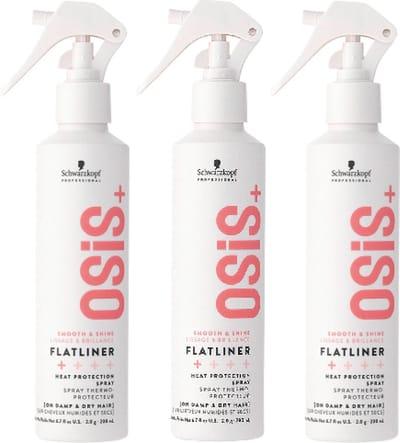 Schwarzkopf Professional OSiS+ Flatliner Shine Hittebescherming - voordeelverpakking - 3 x 200ml