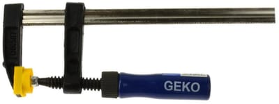 GEKO Heavy Duty F-klem - Sterk gietijzer - Houten handvat - 50x200mm