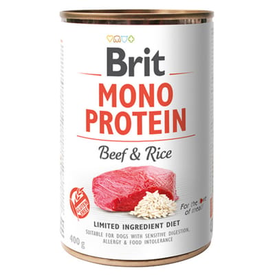 Brit Mono Eiwit natvoer - Rundvlees met rijst