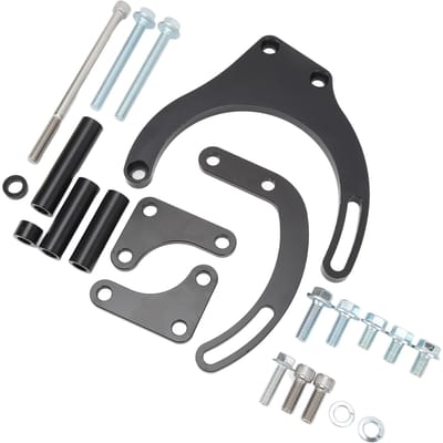 Support de Pompe de Direction Assistée Robuste Fiable Kit de Support de Pompe de Direction Assistée Remplacement Pour Chevy Big Block noir