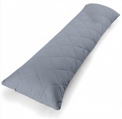 QIN® Kniekussen - Kniekussen Voor In Bed - Kniekussen Voor In Bed Zijslapers - Grijs - 145cm x 40cm x 1cm