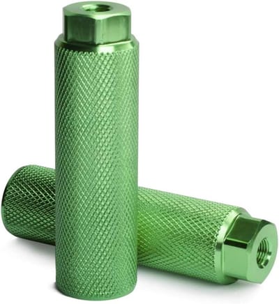 Fiets Haringen - Voetsteunen Fiets - Fietsen Stunt - Antislip Gekarteld - 100 mm - Groen