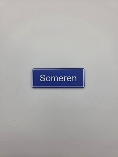 Koelkast Magneet plaatsnaam 8 X 3 CM Someren
