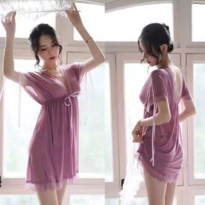 Erotisch Ondergoed Europees en Amerikaans Grote Maat Sexy Pyjama's Transparant Plagerig Mesh Zijde Verleiding Nachthemd Verleidingspak Vrouwen One Size