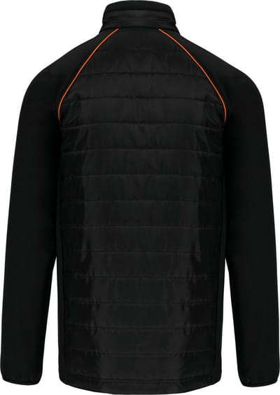 WK. Designed To Work Jas Day To Day in twee stoffen unisex WK6147 - Black / Orange - 5XL